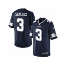 Men's Nike Dallas Cowboys #3 Mark Sanchez Limited Navy Blue Team Color NFL Jersey