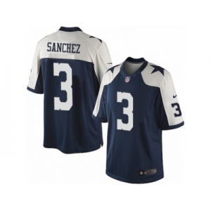 Men's Nike Dallas Cowboys #3 Mark Sanchez Limited Navy Blue Throwback Alternate NFL Jersey