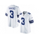 Men's Nike Dallas Cowboys #3 Mark Sanchez Limited White NFL Jersey