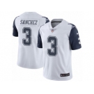 Men's Nike Dallas Cowboys #3 Mark Sanchez Limited White Rush NFL Jersey