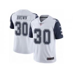 Men's Nike Dallas Cowboys #30 Anthony Brown Limited White Rush NFL Jersey