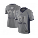 Men's Nike Dallas Cowboys #31 Byron Jones Limited Gray Rush Drift Fashion NFL Jersey