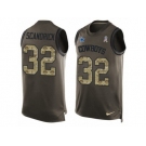 Men's Nike Dallas Cowboys #32 Orlando Scandrick Limited Green Salute to Service Tank Top NFL Jersey