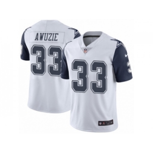 Men's Nike Dallas Cowboys #33 Chidobe Awuzie Limited White Rush NFL Jersey