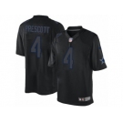 Men's Nike Dallas Cowboys #4 Dak Prescott Limited Black Impact NFL Jersey