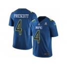 Men's Nike Dallas Cowboys #4 Dak Prescott Limited Blue 2017 Pro Bowl NFL Jersey