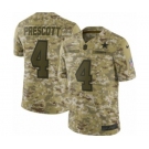 Men's Nike Dallas Cowboys #4 Dak Prescott Limited Camo 2018 Salute to Service NFL Jersey