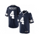 Men's Nike Dallas Cowboys #4 Dak Prescott Limited Navy Blue Team Color NFL Jersey