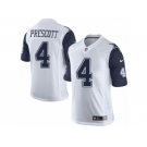 Men's Nike Dallas Cowboys #4 Dak Prescott Limited White Rush NFL Jersey