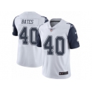 Men's Nike Dallas Cowboys #40 Bill Bates Limited White Rush NFL Jersey