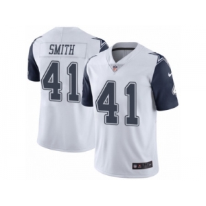 Men's Nike Dallas Cowboys #41 Keith Smith Limited White Rush NFL Jersey