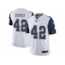 Men's Nike Dallas Cowboys #42 Barry Church Limited White Rush NFL Jersey