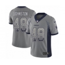 Men's Nike Dallas Cowboys #48 Daryl Johnston Limited Gray Rush Drift Fashion NFL Jersey