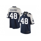 Men's Nike Dallas Cowboys #48 Daryl Johnston Navy Blue Limited Alternate Throwback Jersey