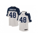 Men's Nike Dallas Cowboys #48 Daryl Johnston White Limited Alternate Throwback Jersey