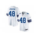 Men's Nike Dallas Cowboys #48 Daryl Johnston White Limited Road Jersey