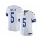 Men's Nike Dallas Cowboys #5 Dan Bailey Vapor Untouchable Limited White NFL Jersey