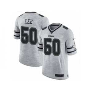 Men's Nike Dallas Cowboys #50 Sean Lee Limited Gray Gridiron II NFL Jersey