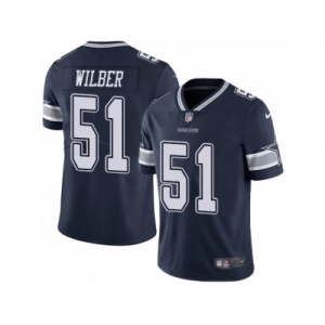 Men's Nike Dallas Cowboys #51 Kyle Wilber Vapor Untouchable Limited Navy Blue Team Color NFL Jersey