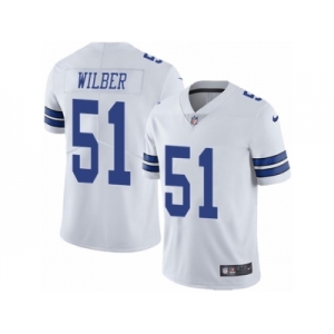 Men's Nike Dallas Cowboys #51 Kyle Wilber Vapor Untouchable Limited White NFL Jersey