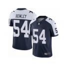 Men's Nike Dallas Cowboys #54 Chuck Howley Vapor Untouchable Limited Navy Blue Throwback Alternate NFL Jersey