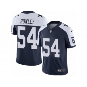 Men's Nike Dallas Cowboys #54 Chuck Howley Vapor Untouchable Limited Navy Blue Throwback Alternate NFL Jersey