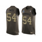 Men's Nike Dallas Cowboys #54 Jaylon Smith Limited Green Salute to Service Tank Top NFL Jersey