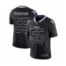 Men's Nike Dallas Cowboys #55 Leighton Vander Esch Limited Lights Out Black Rush NFL Jersey