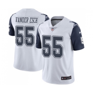 Men's Nike Dallas Cowboys #55 Leighton Vander Esch Limited White Rush Vapor Untouchable NFL Jersey