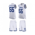 Men's Nike Dallas Cowboys #55 Leighton Vander Esch Limited White Tank Top Suit NFL Jersey