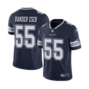 Men's Nike Dallas Cowboys #55 Leighton Vander Esch Navy Blue Team Color Vapor Untouchable Limited Player NFL Jersey