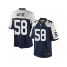 Men's Nike Dallas Cowboys #58 Damontre Moore Limited Navy Blue Throwback Alternate NFL Jersey