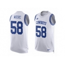 Men's Nike Dallas Cowboys #58 Damontre Moore Limited White Player Name & Number Tank Top NFL Jersey