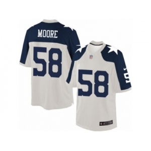 Men's Nike Dallas Cowboys #58 Damontre Moore Limited White Throwback Alternate NFL Jersey