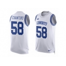 Men's Nike Dallas Cowboys #58 Jack Crawford Limited White Player Name & Number Tank Top NFL Jersey