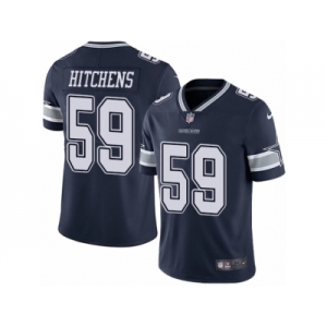 Men's Nike Dallas Cowboys #59 Anthony Hitchens Vapor Untouchable Limited Navy Blue Team Color NFL Jersey