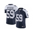 Men's Nike Dallas Cowboys #59 Anthony Hitchens Vapor Untouchable Limited Navy Blue Throwback Alternate NFL Jersey