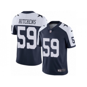 Men's Nike Dallas Cowboys #59 Anthony Hitchens Vapor Untouchable Limited Navy Blue Throwback Alternate NFL Jersey