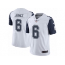 Men's Nike Dallas Cowboys #6 Chris Jones Limited White Rush NFL Jersey