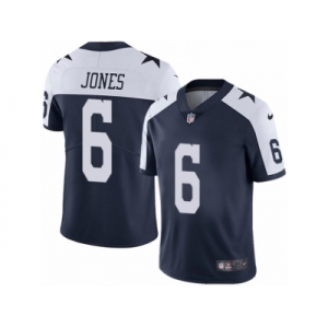 Men's Nike Dallas Cowboys #6 Chris Jones Vapor Untouchable Limited Navy Blue Throwback Alternate NFL Jersey