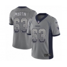 Men's Nike Dallas Cowboys #63 Marcus Martin Limited Gray Rush Drift Fashion NFL Jersey