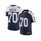 Men's Nike Dallas Cowboys #70 Zack Martin Vapor Untouchable Limited Navy Blue Throwback Alternate NFL Jersey