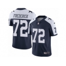 Men's Nike Dallas Cowboys #72 Travis Frederick Vapor Untouchable Limited Navy Blue Throwback Alternate NFL Jersey