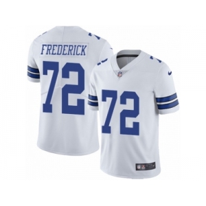 Men's Nike Dallas Cowboys #72 Travis Frederick Vapor Untouchable Limited White NFL Jersey