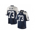 Men's Nike Dallas Cowboys #73 Larry Allen Navy Blue Limited Throwback Alternate Jersey