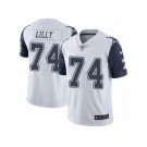 Men's Nike Dallas Cowboys #74 Bob Lilly Limited White Rush NFL Jersey