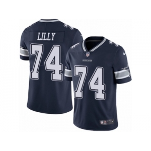 Men's Nike Dallas Cowboys #74 Bob Lilly Vapor Untouchable Limited Navy Blue Team Color NFL Jersey