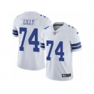 Men's Nike Dallas Cowboys #74 Bob Lilly Vapor Untouchable Limited White NFL Jersey