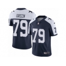 Men's Nike Dallas Cowboys #79 Chaz Green Vapor Untouchable Limited Navy Blue Throwback Alternate NFL Jersey