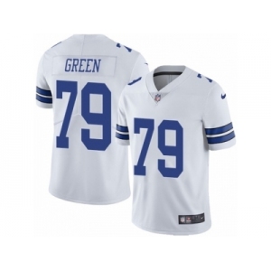 Men's Nike Dallas Cowboys #79 Chaz Green Vapor Untouchable Limited White NFL Jersey